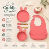 Silicone Baby Feeding Set – Safe, Mess-Free Mealtime for Your Little One