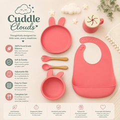 Silicone Baby Feeding Set β Safe, Mess-Free Mealtime for Your Little One