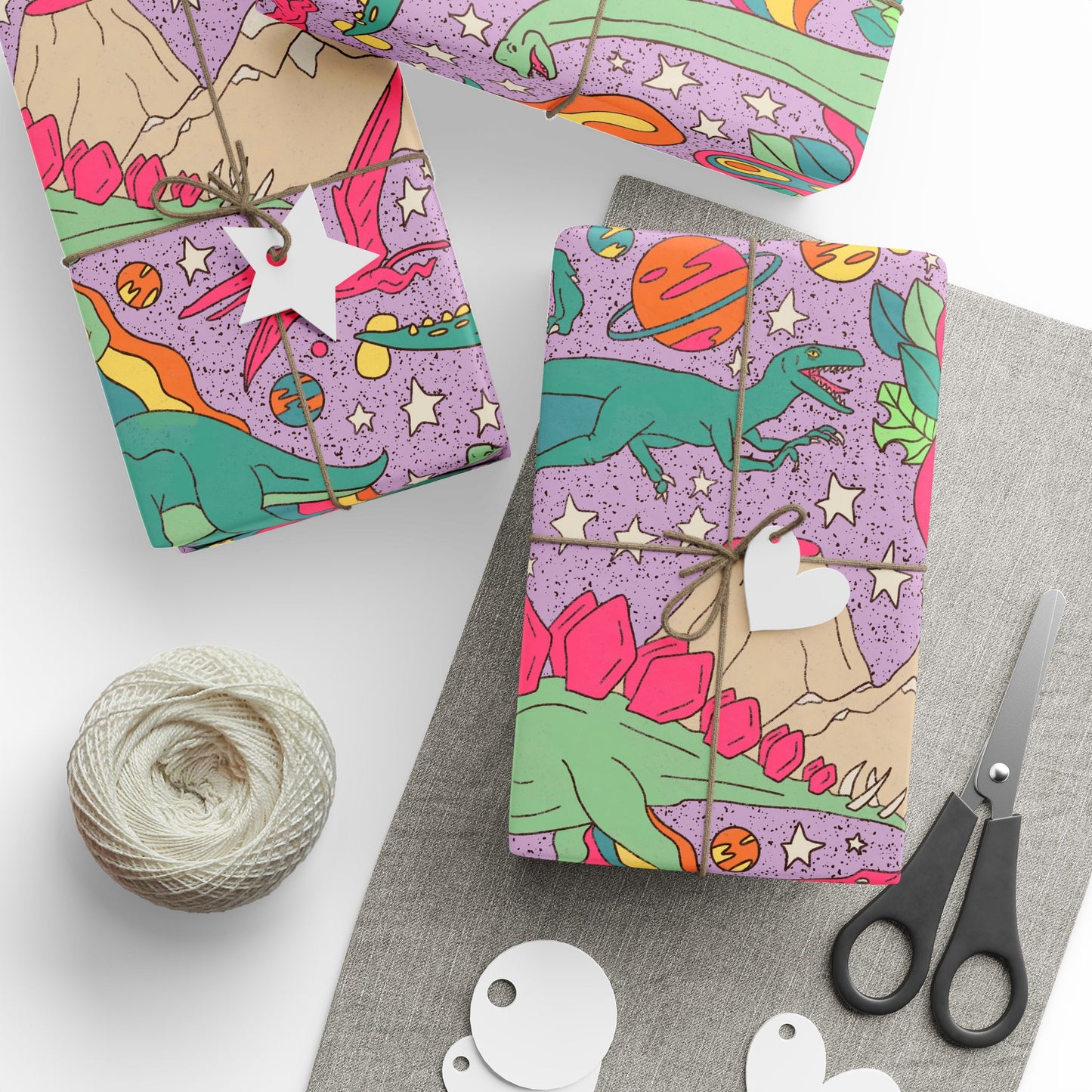 Dinosaur Wrapping Papers | Dino Gift Wrap | Fun Jurassic-Themed Wrapping Paper