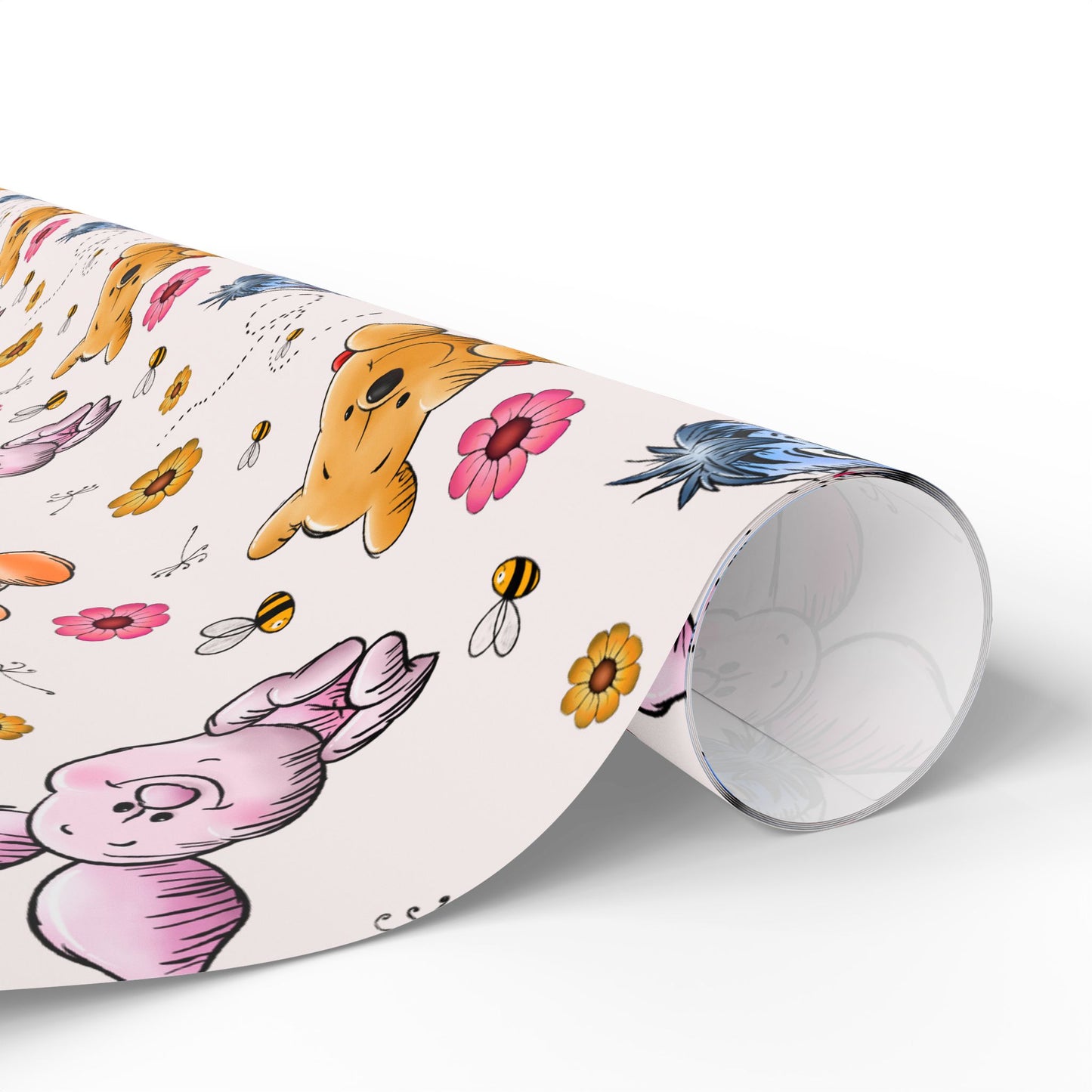 Winnie the pooh Wrapping Paper | Baby Shower Wrapping Paper | Pooh Bear Wrapping Paper | Baby Shower Gift