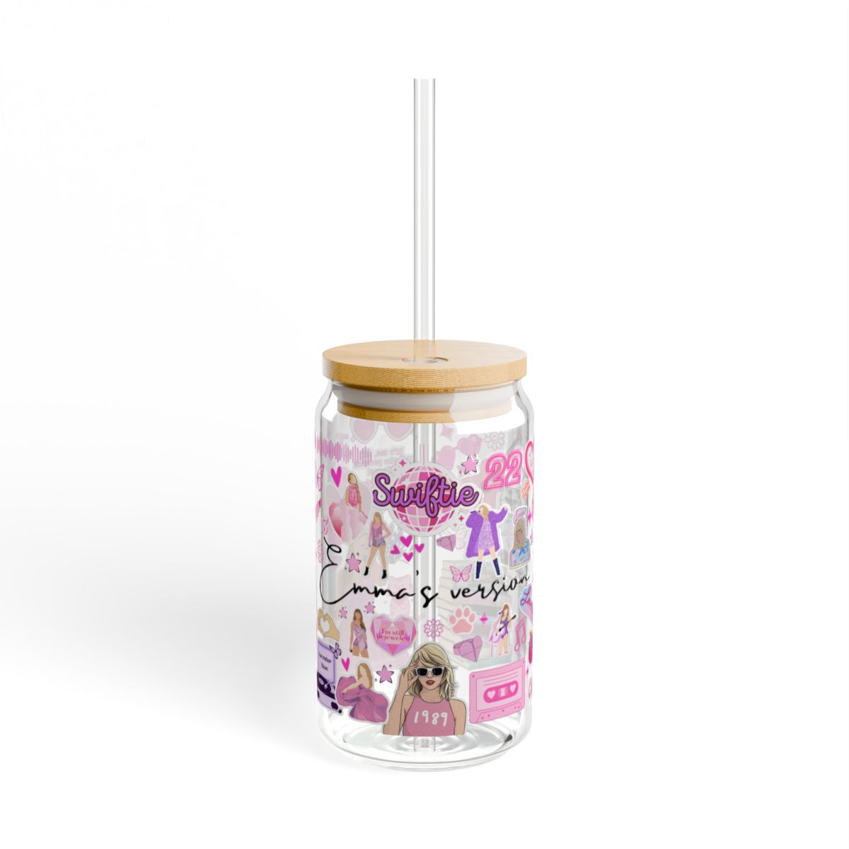 Personalized Eras Sipper Glass | Taylor Inspired Tumbler | Swifty Tumbler |  Swiftys TS gift idea