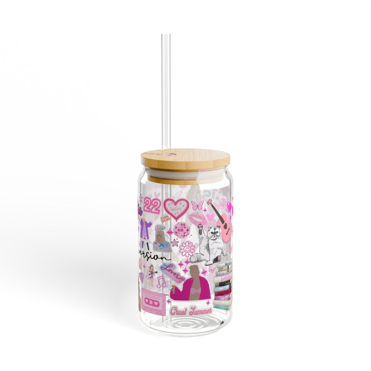 Personalized Eras Sipper Glass | Taylor Inspired Tumbler | Swifty Tumbler |  Swiftys TS gift idea