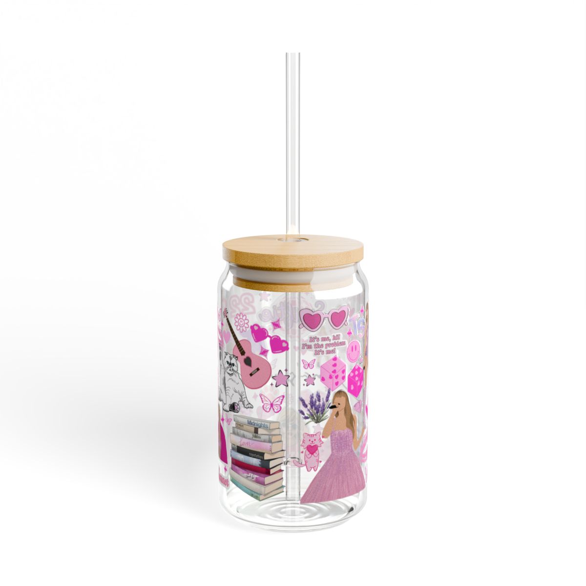 Personalized Eras Sipper Glass | Taylor Inspired Tumbler | Swifty Tumbler |  Swiftys TS gift idea