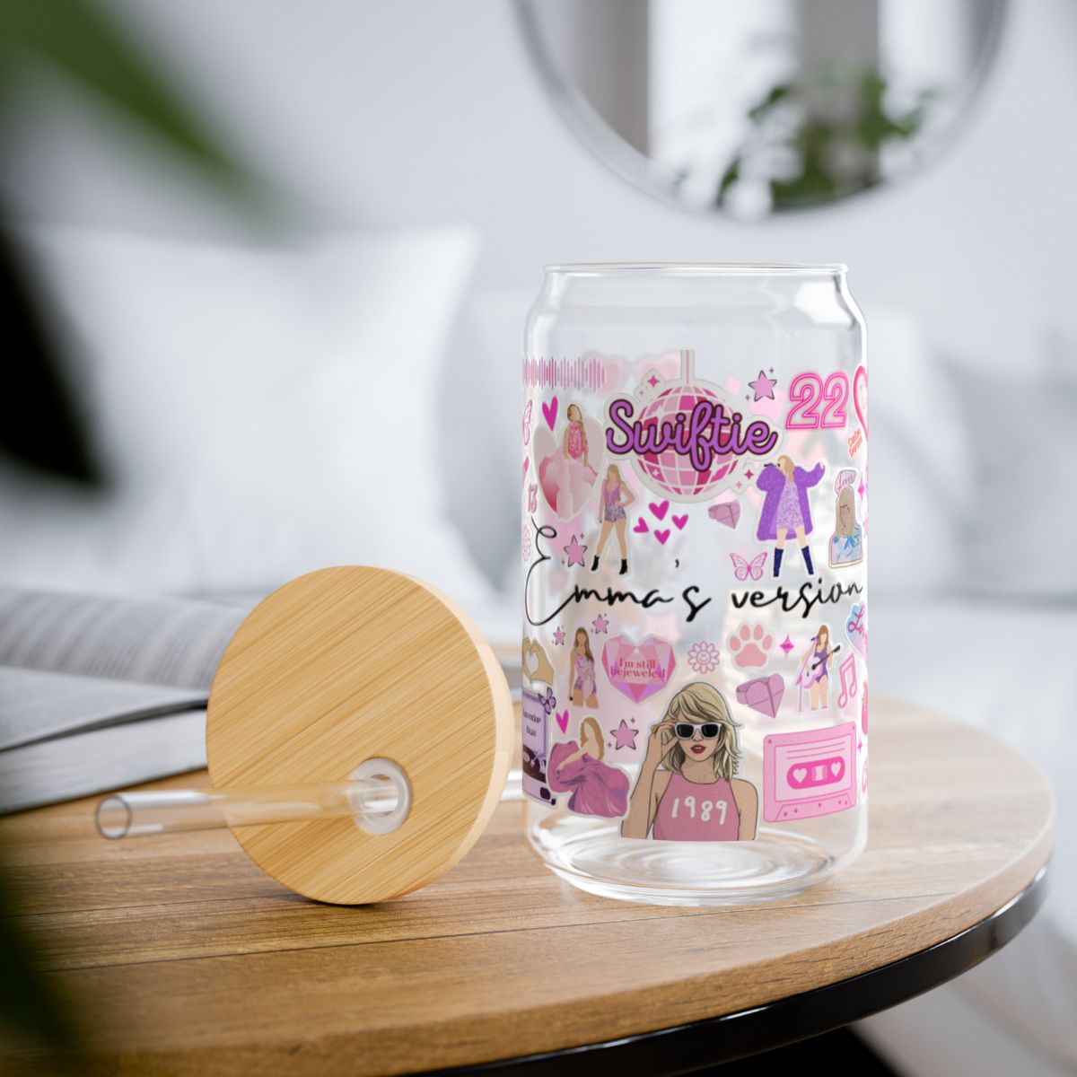 Personalized Eras Sipper Glass | Taylor Inspired Tumbler | Swifty Tumbler |  Swiftys TS gift idea