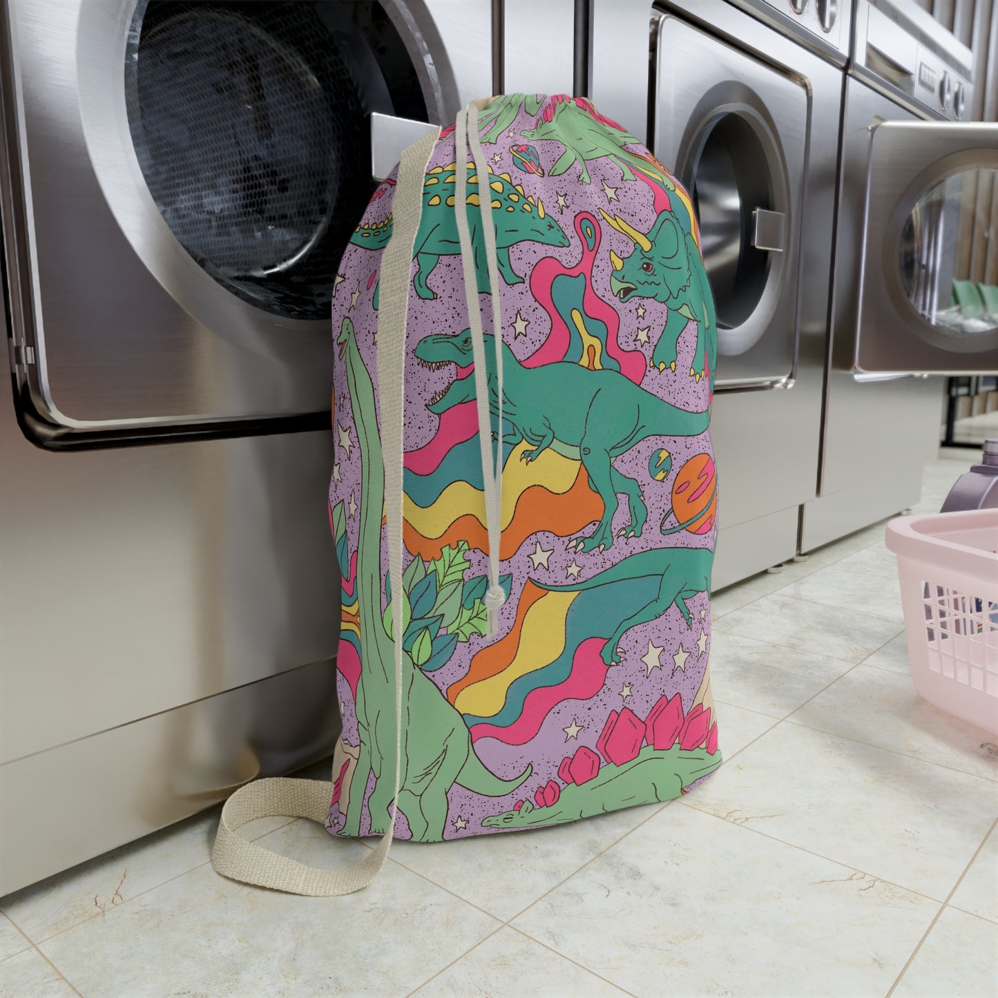 Dinosaur Laundry Bag | Dino-Themed Laundry Organizer | Kids' Laundry Bag | y2k Laundry Bag