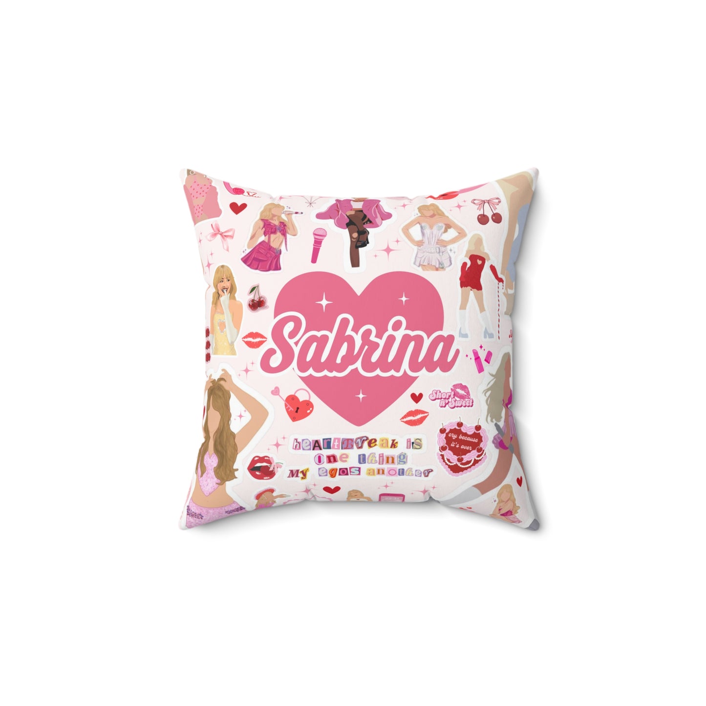 Sabrina Inspired Pillow | Short n' Sweet Tour Pillow | Sabrina Bedding | Sabrina Espresso | Please, Please, Please