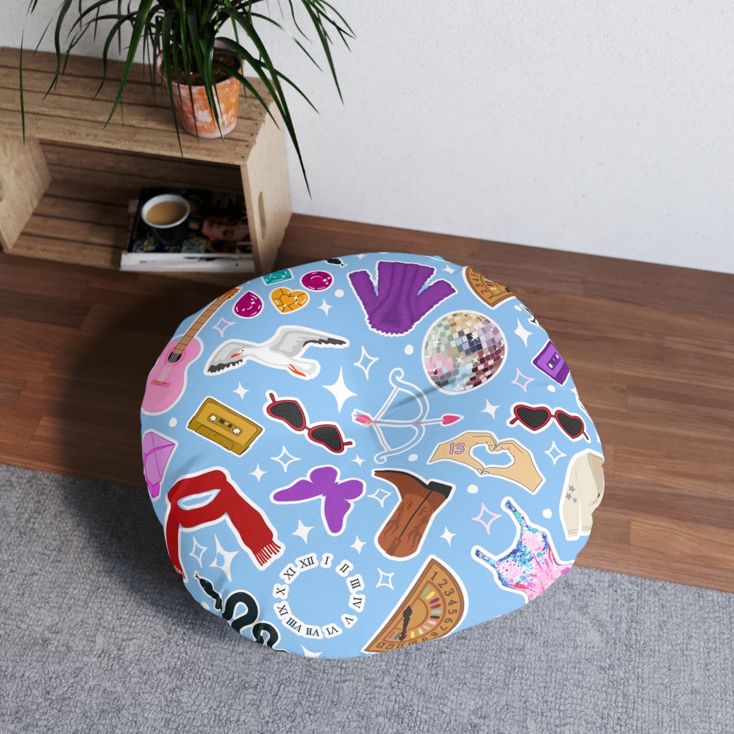 Eras Pattern Floor Pillow | Taylor Inspired Floor Pillow | Swifty Floor Pillow | Taylor Bedding | Swiftys TS gift idea