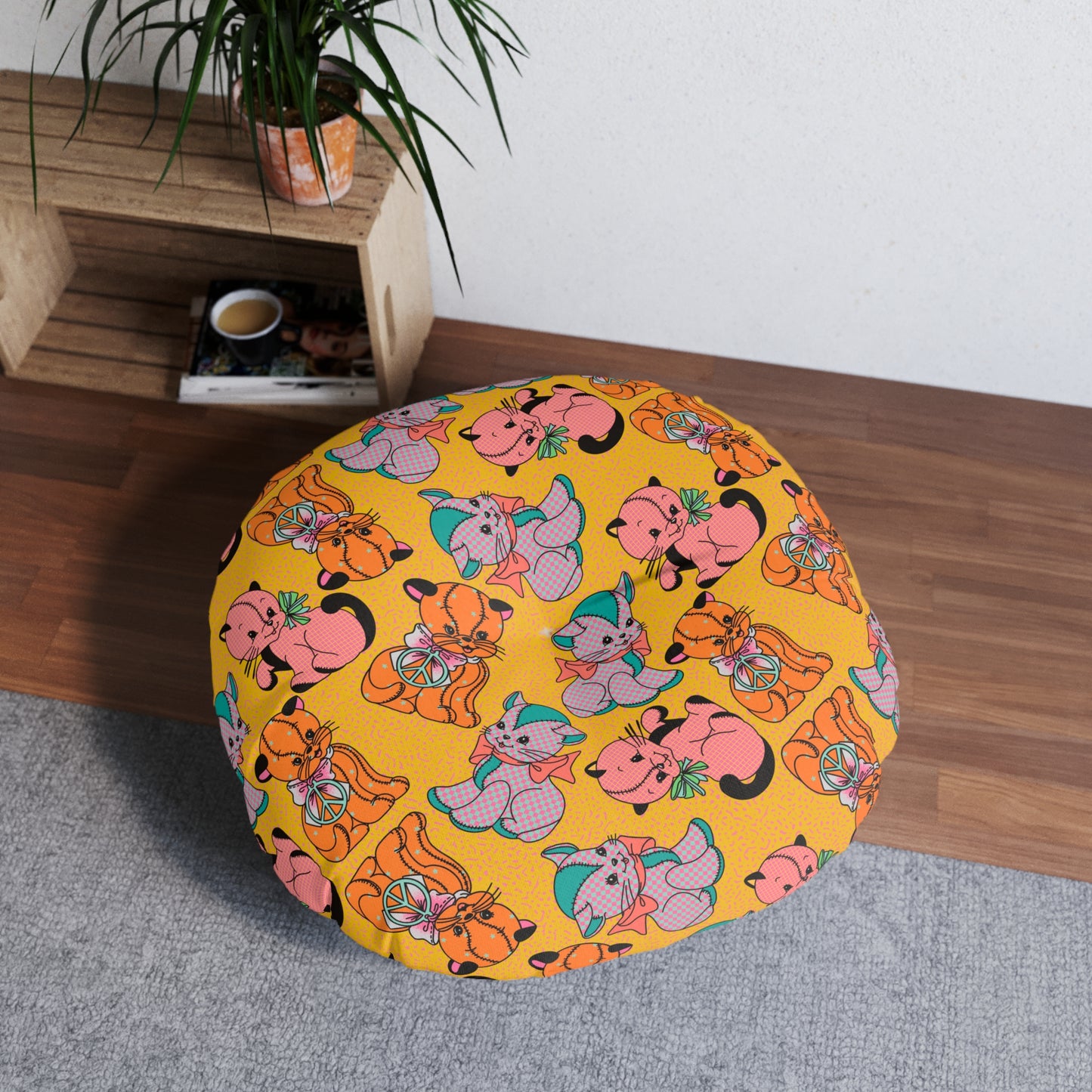 Cat Floor Pillow | Crazy Cat Lady Pillow | Cute Cats Pillow | Gift For Cat Lover | Cat Mom | Cat Dad