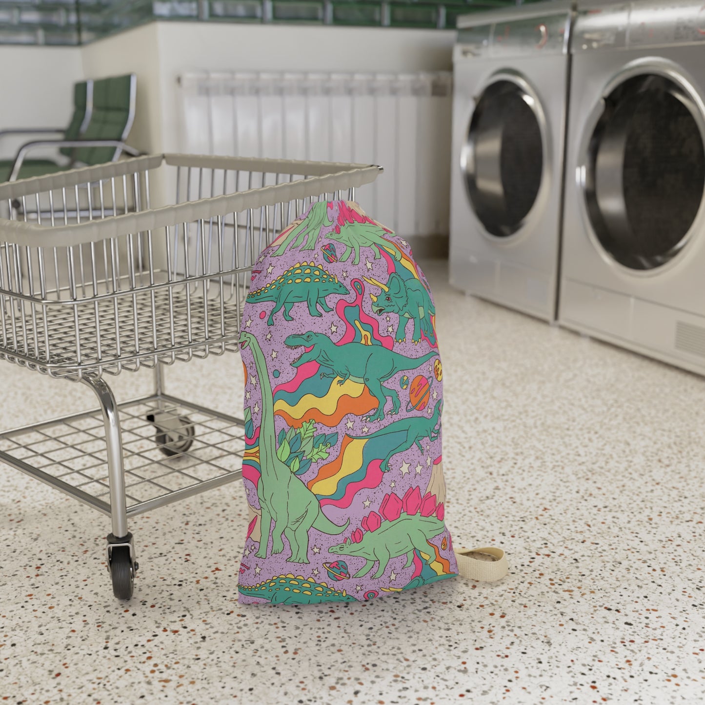 Dinosaur Laundry Bag | Dino-Themed Laundry Organizer | Kids' Laundry Bag | y2k Laundry Bag