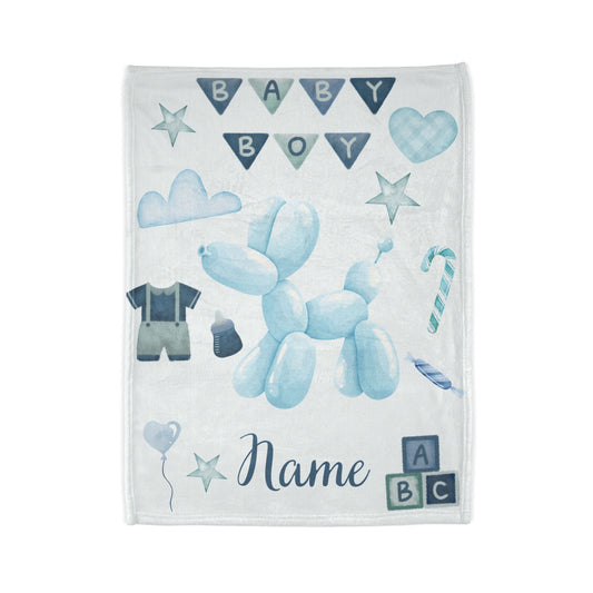 Personalized Baby Boy Blanket | New Born Blanket | Baby Shower Blanket