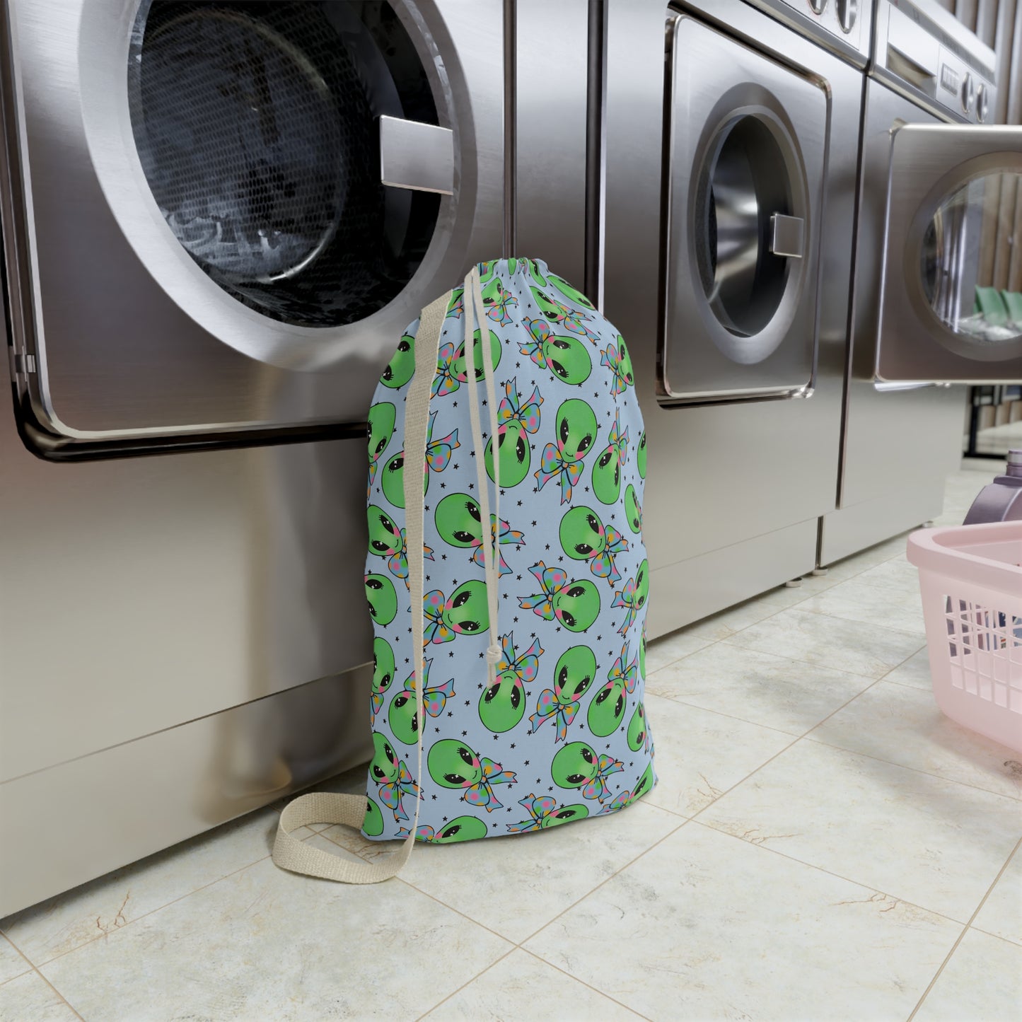 Alien Laundry Bag | Outer Space Laundry Bag | Fun Sci-Fi Laundry Bag | y2k Laundry Bag