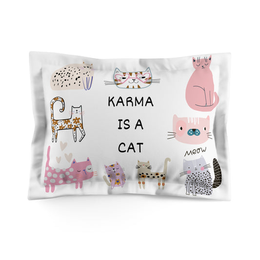 Karma Is A Cat Taylor Inspired Pillowcase | Swifty Pillowcase | Taylor Bedding | Swiftys TS gift idea | Taylor gifts | Swift Pillowcase