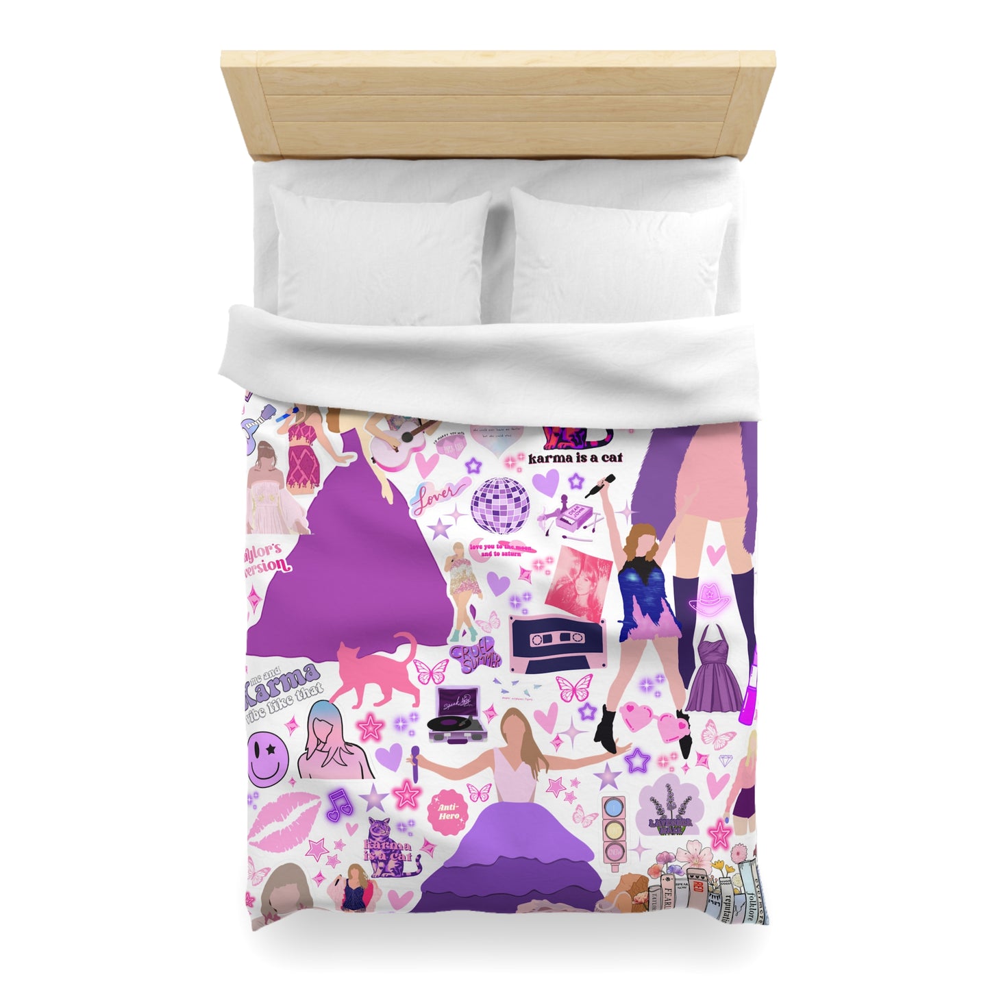 Taylor Inspired Duvet Cover | Swifty Duvet Cover | Taylor Bedding | Swiftys TS gift idea | Taylor gifts | Swift blanket