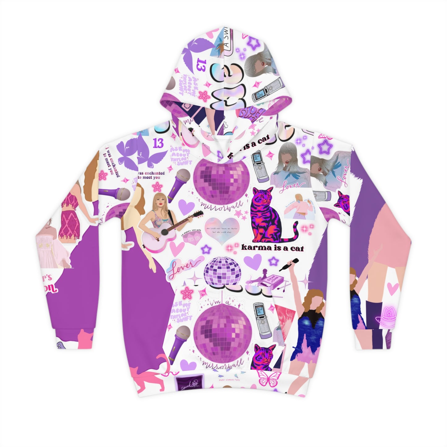 Taylor Inspired Kids Pajama Hoodie | Swifty Pajama | Taylor Bedding | Swiftys TS gift idea | Taylor gifts | Swift Pajama