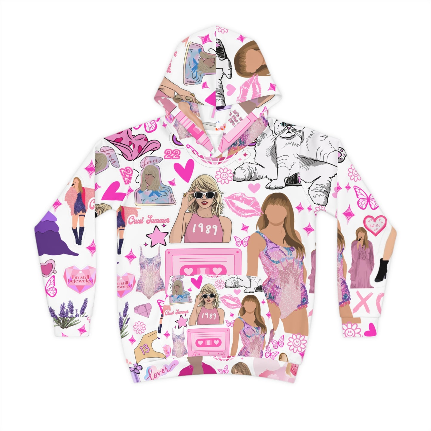 Taylor Inspired Kids Pajama Hoodie | Swifty Pajama | Taylor Bedding | Swiftys TS gift idea | Taylor gifts | Swift Pajama