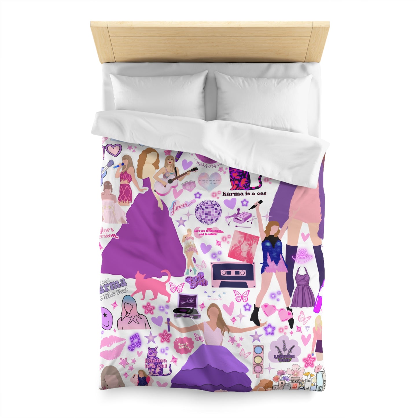 Taylor Inspired Duvet Cover | Swifty Duvet Cover | Taylor Bedding | Swiftys TS gift idea | Taylor gifts | Swift blanket