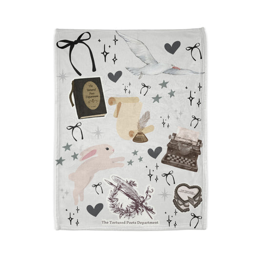 Taylor Inspired Blanket | Swifty Blanket | Taylor Bedding | Swiftys TS gift idea | Taylor gifts | Swift blanket | TTPD