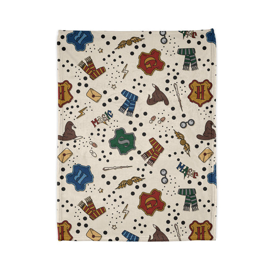 Wizard School Blanket | Wizard Academy Blanket | Magic School Blanket | Magic lover gift