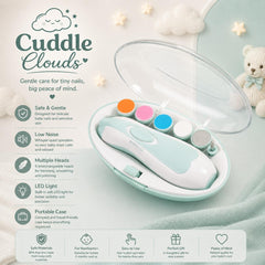 Gentle Baby Electric Nail Trimmer – Safe, Smooth Nail Care in Seconds