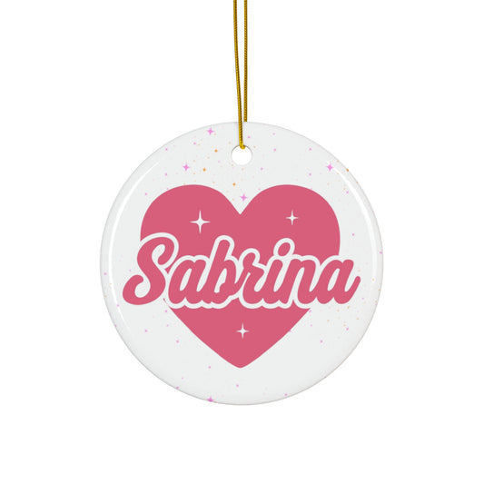 Sabrina Christmas Ornament | Christmas Ornament |  Short n' Sweet Holiday Home Decor | Christmas Gift