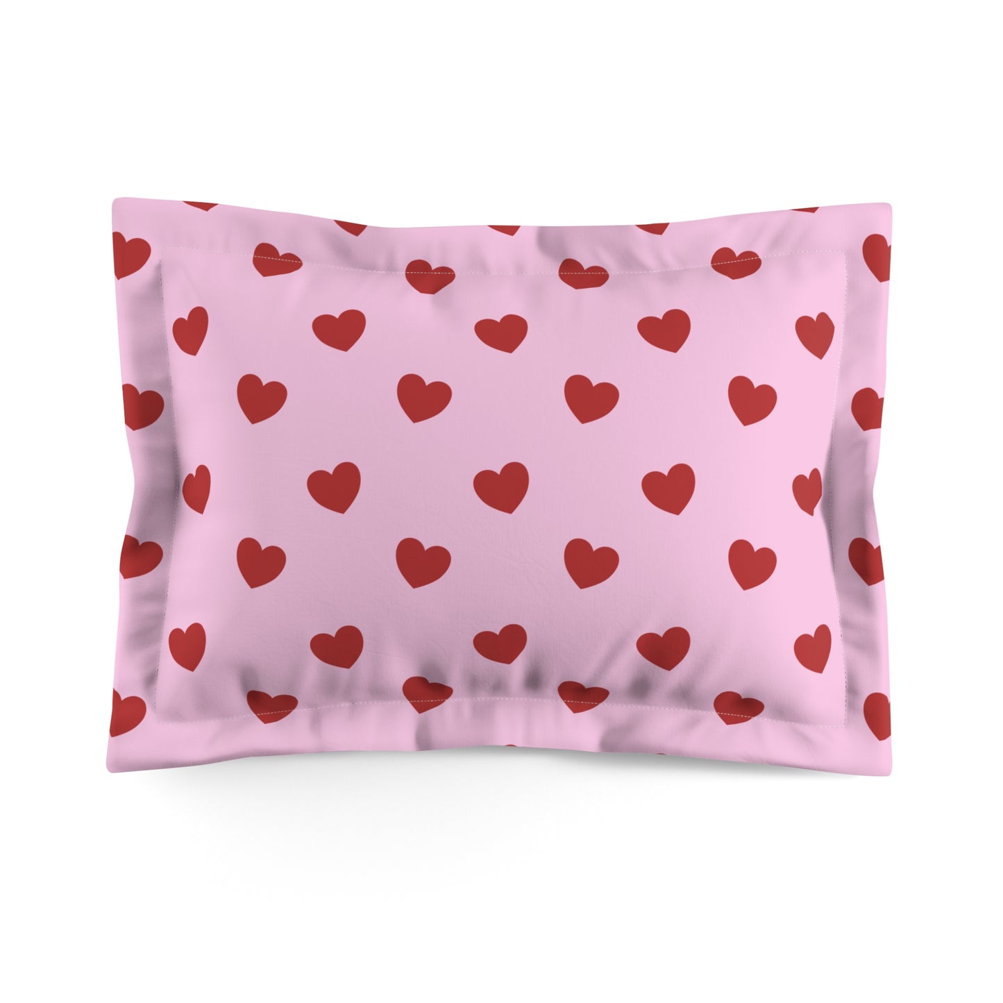 Pink Hearts Pillowcase