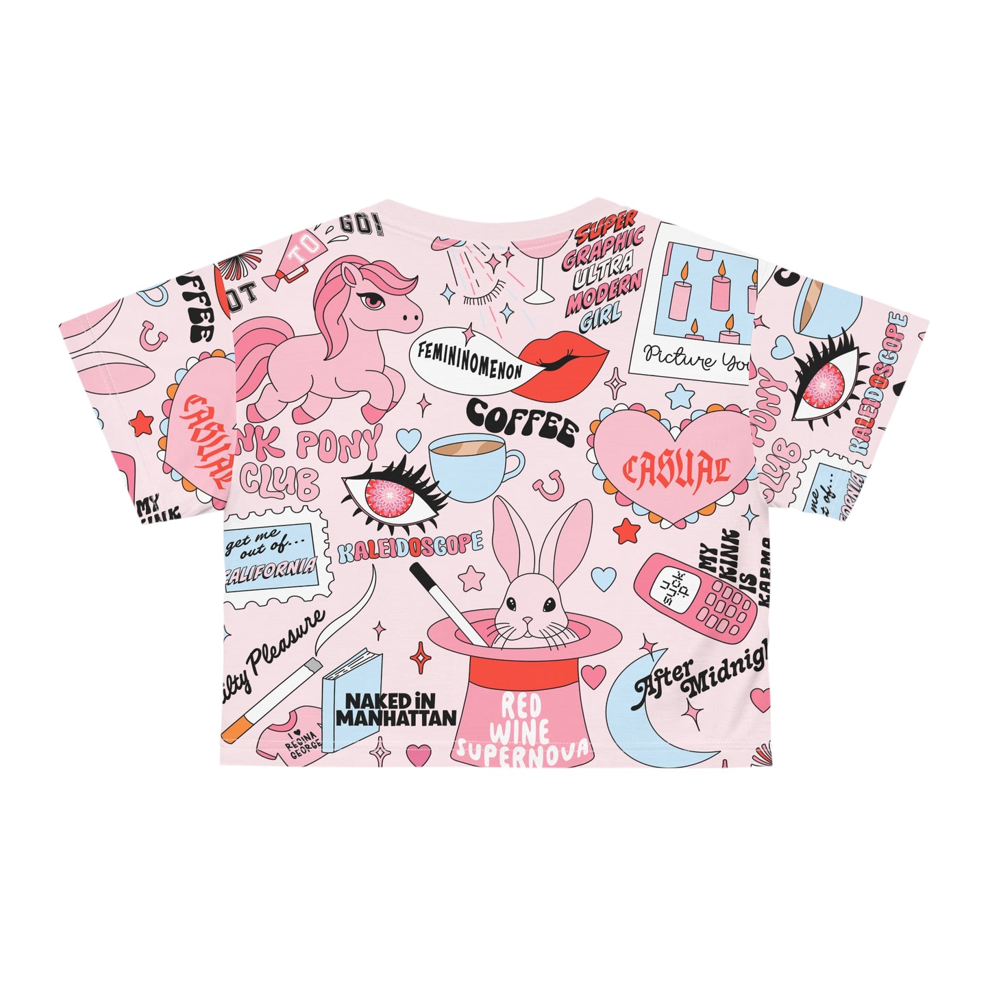 Chappell Inspired Crop Pajama Tee | Pink Pony Club Women's Pajama Tee | Midwest Princess Tour | Y2K Pajama