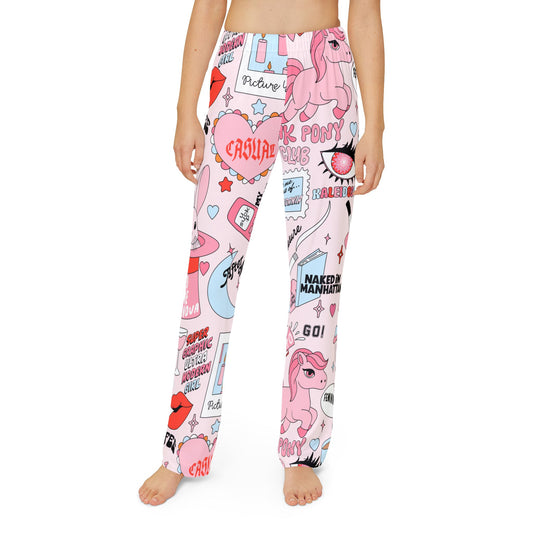 Chappell Inspired Kids Pajama Pants | Pink Pony Club kids Pajama Pants | Midwest Princess Tour | Y2K Pajama