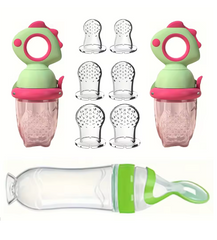 Premium Silicone Baby Feeding Set – Safe, Mess-Free & Perfect for First Weaning