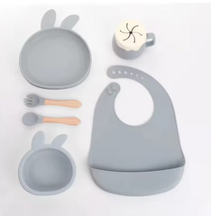 Silicone Baby Feeding Set – Safe, Mess-Free Mealtime for Your Little One
