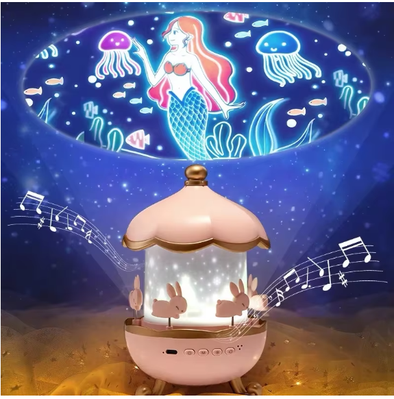 Kids Night Light Projector – Soothing Starry Sky Sleep Light for Babies