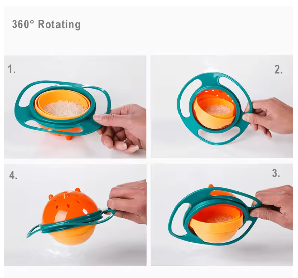 Non-spill Baby Bowl – Mess-Free Self Feeding Made Easy