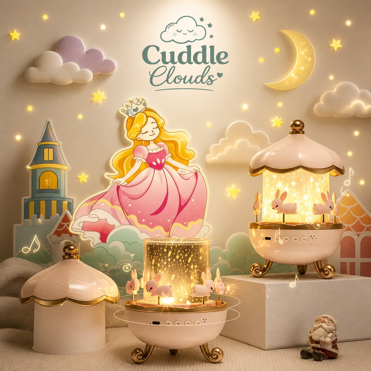 Kids Night Light Projector – Soothing Starry Sky Sleep Light for Babies