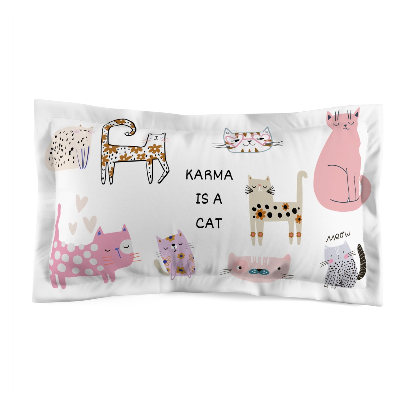 Karma Is A Cat Taylor Inspired Pillowcase | Swifty Pillowcase | Taylor Bedding | Swiftys TS gift idea | Taylor gifts | Swift Pillowcase