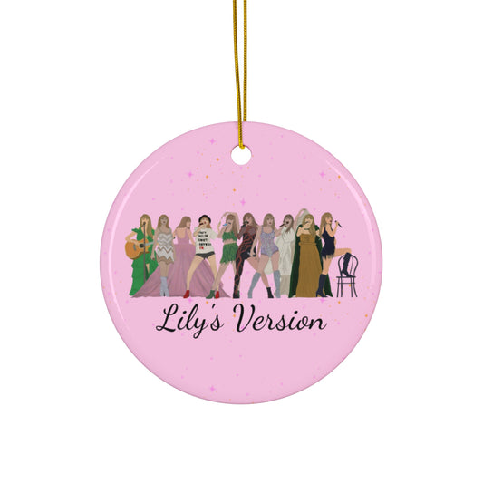 Personalized Taylor Christmas Ornament | Christmas Ornament |  Swiftie Holiday Home Decor | Christmas Gift