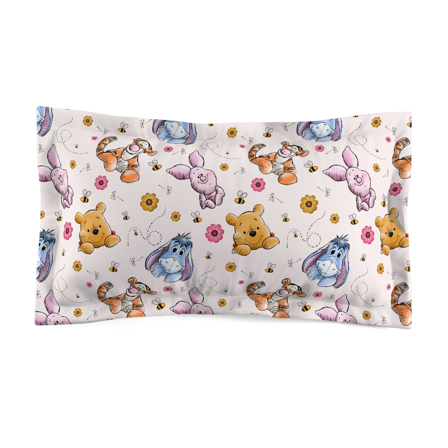 Winnie the pooh Pillowcase | New Born Pillowcase | Baby Shower Pillowcase | Pooh Bear Pillowcase | Baby Shower Gift