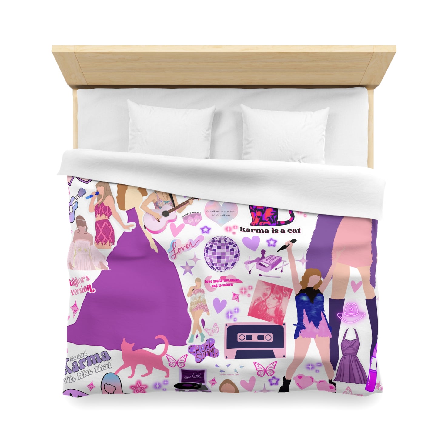 Taylor Inspired Duvet Cover | Swifty Duvet Cover | Taylor Bedding | Swiftys TS gift idea | Taylor gifts | Swift blanket