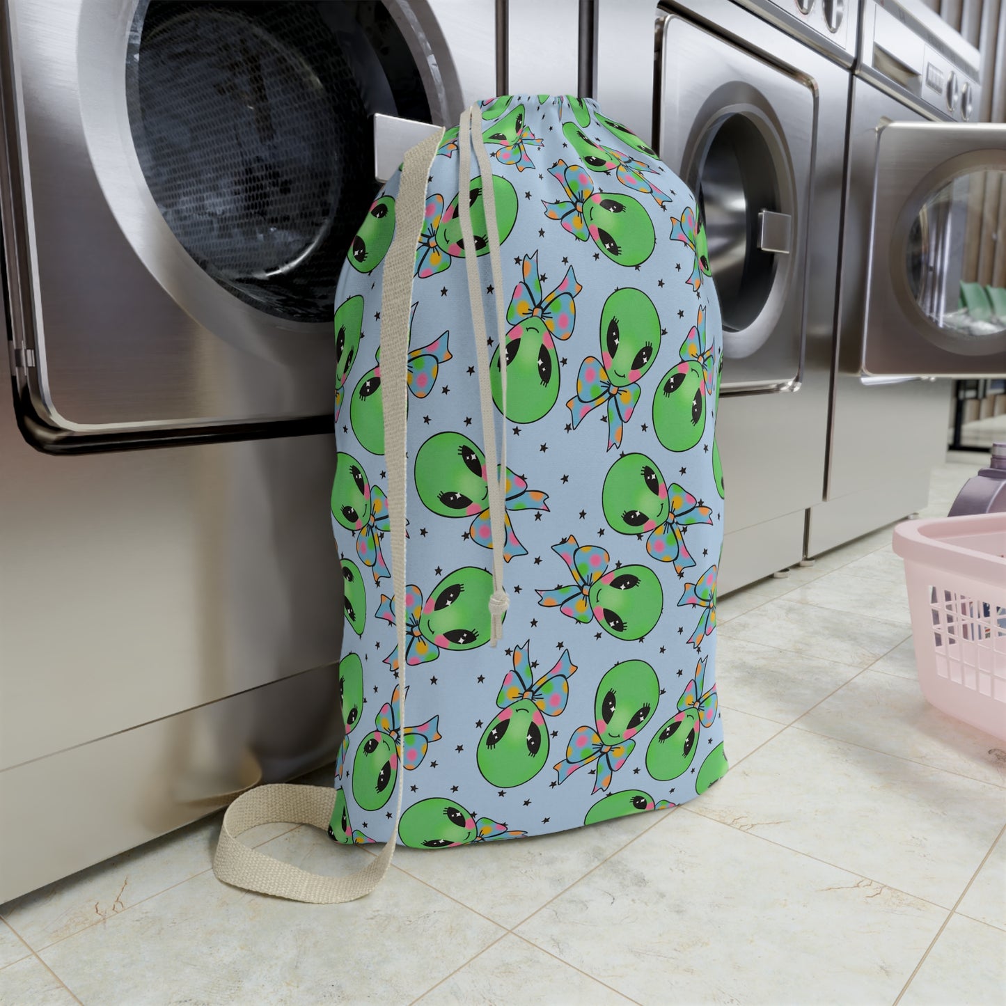 Alien Laundry Bag | Outer Space Laundry Bag | Fun Sci-Fi Laundry Bag | y2k Laundry Bag