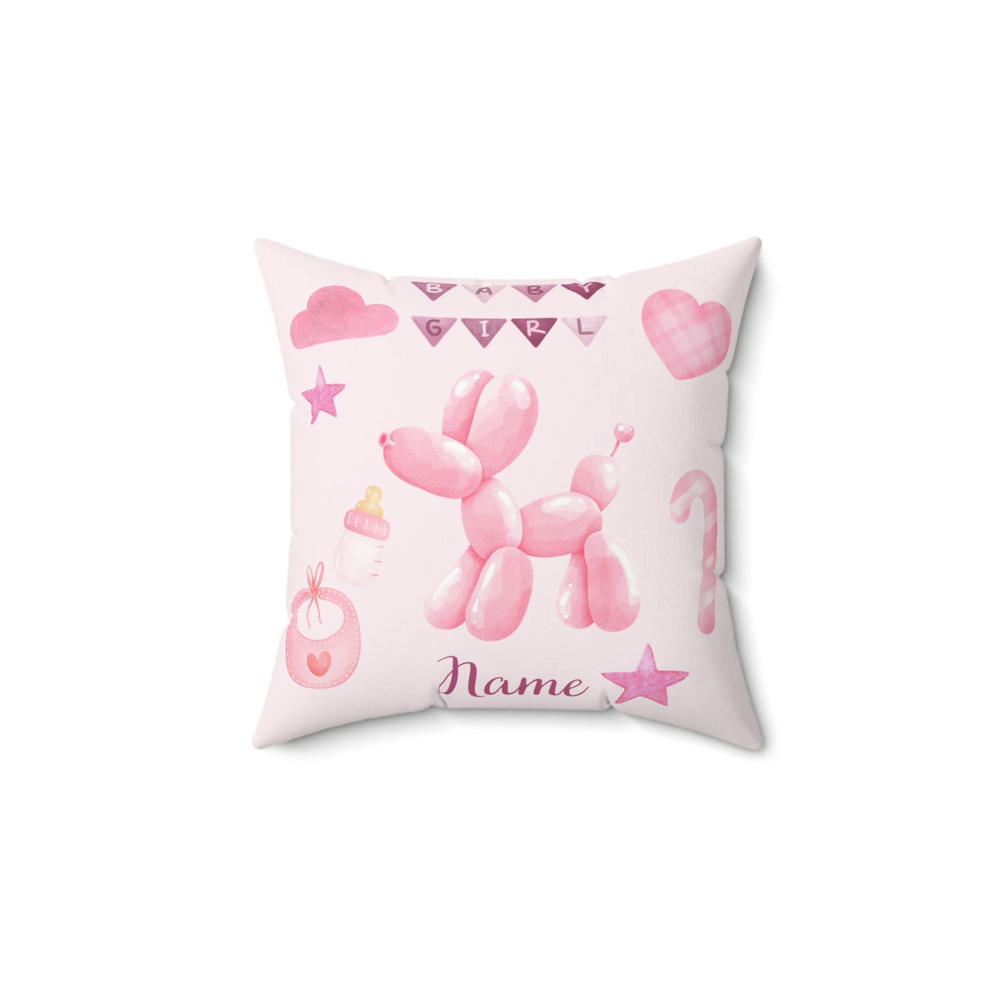 Personalized Baby Girl Pillow | New Born Pillow | Baby Shower Pillow