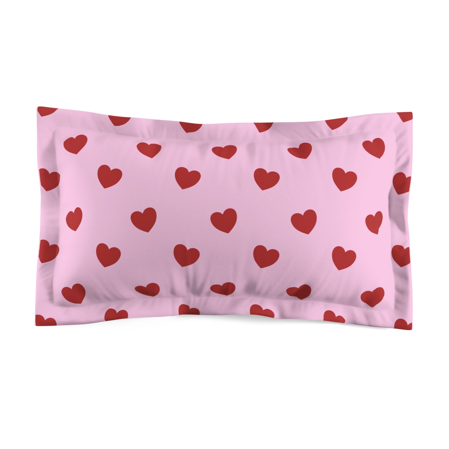 Pink Hearts Pillowcase